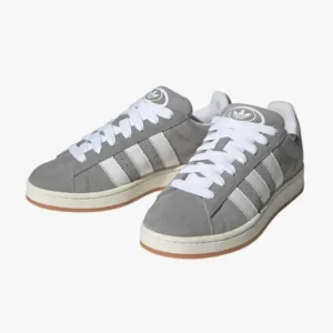 Adidas Campus 00s Grey featuring a premium grey suede upper, chunky rubber sole, and classic 3-Stripes branding for a bold streetwear look