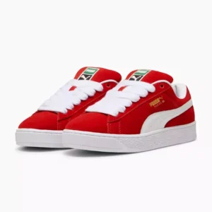 Puma Suede XL Red featuring a premium red suede upper, chunky rubber sole, and classic Puma branding for a bold streetwear look